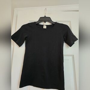 Hanro Black Short Sleeve Top